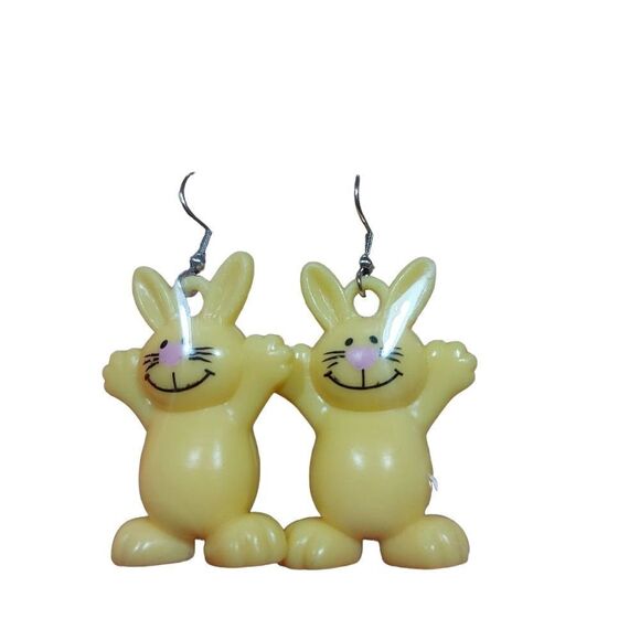 Handmade Bunny Earrings - Picture 4 of 5